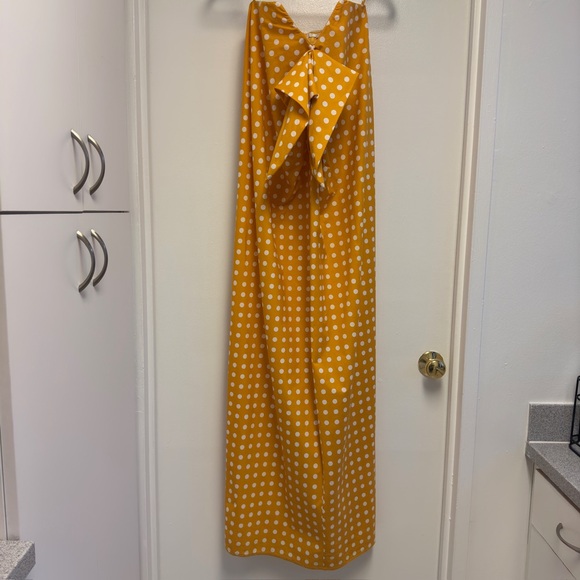 Caroline Constas Strapless Yellow Polka Dot Dress - Picture 3 of 7